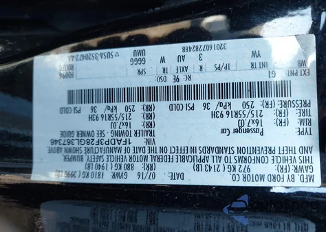 2016 Ford Focus Se from USA, damaged, VIN 1FADP3F28GL367346